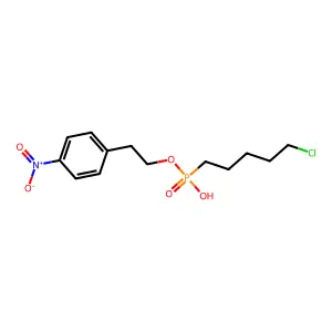 4-Nitrophenylethyl 5-chloropentylphosphonate structure