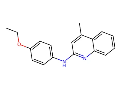 (4-乙氧基苯基)-(4-甲基喹啉-2-基)胺 structure