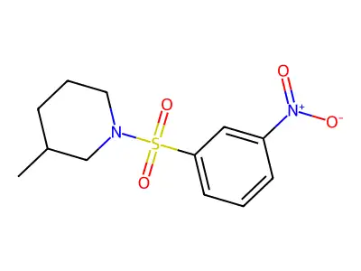 3-Methyl-1-(3-nitrophenyl)sulfonylpiperidine structure