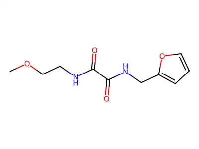 N'-(furan-2-ylmethyl)-N-(2-methoxyethyl)oxamide structure