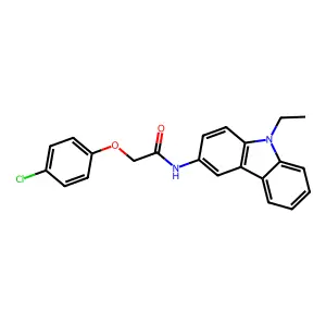 2-(4-Chlorophenoxy)-N-(9-ethyl-9H-carbazol-3-yl)acetamide structure