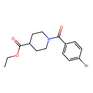 Ethyl 1-(4-bromobenzoyl)piperidine-4-carboxylate structure