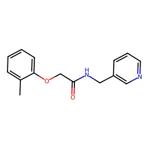 2-(2-methylphenoxy)-N-(pyridin-3-ylmethyl)acetamide structure