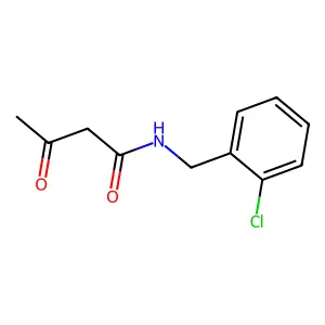 N-(2-Chlorobenzyl)-3-oxobutanamide structure