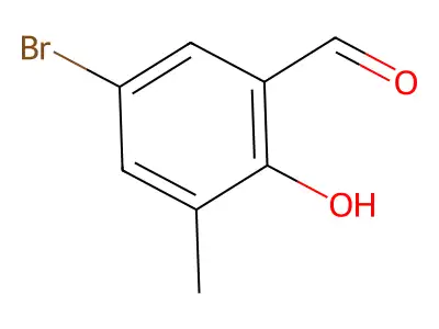 5-Bromo-2-hydroxy-3-methylbenzaldehyde structure