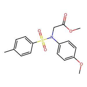 Methyl N-(4-methoxyphenyl)-N-[(4-methylphenyl)sulfonyl]glycinate structure