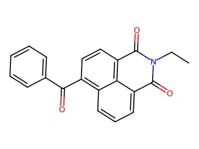 6-Benzoyl-2-ethylbenzo[de]isoquinoline-1,3-dione structure