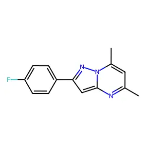 2-(4-Fluorophenyl)-5,7-dimethylpyrazolo[1,5-a]pyrimidine structure