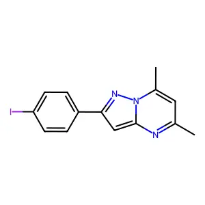 2-(4-Iodophenyl)-5,7-dimethylpyrazolo[1,5-a]pyrimidine structure