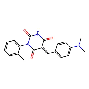 5-[[4-(Dimethylamino)phenyl]methylene]-1-(2-methylphenyl)-2,4,6(1H,3H,5H)-pyrimidinetrione structure