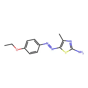 (5E)-5-[2-(4-Ethoxyphenyl)hydrazinylidene]-4-methyl-1,3-thiazol-2(5H)-imine structure