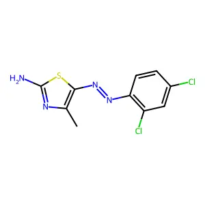 2,4-dichloro-N-[(2-imino-4-methyl-1,3-thiazol-5-ylidene)amino]aniline structure