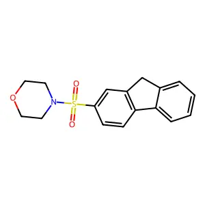 4-(9H-fluoren-2-ylsulfonyl)morpholine structure