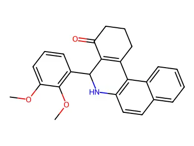 5-(2,3-dimethoxyphenyl)-2,3,5,6-tetrahydro-1H-benzo[a]phenanthridin-4-one structure