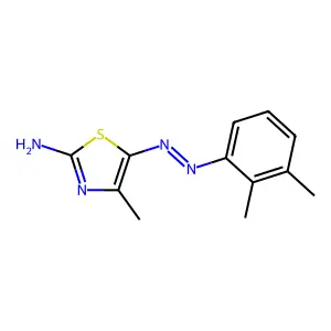 N-[(2-Imino-4-methyl-1,3-thiazol-5-ylidene)amino]-2,3-dimethyl-aniline structure