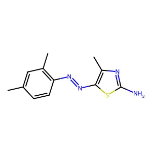 (5E)-5-[2-(2,4-Dimethylphenyl)hydrazinylidene]-4-methyl-1,3-thiazol-2(5H)-imine structure