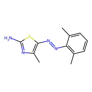 N-[(2-Imino-4-methyl-1,3-thiazol-5-ylidene)amino]-2,6-dimethyl-aniline structure