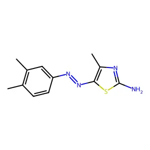N-[(2-Imino-4-methyl-1,3-thiazol-5-ylidene)amino]-3,4-dimethyl-aniline structure
