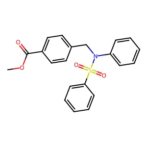 Methyl 4-([phenyl(phenylsulfonyl)amino]methyl)benzoate structure