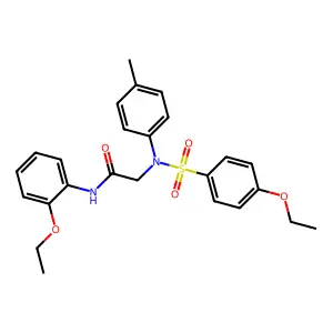 N-(2-ethoxyphenyl)-2-(N-(4-ethoxyphenyl)sulfonyl-4-methylanilino)acetamide structure