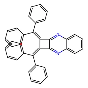 Cyclobuta[b]quinoxaline, 1,2-bis(diphenylmethylene)-1,2-dihydro- structure