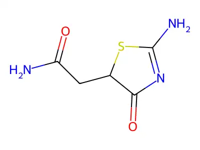 2-(2-Imino-4-oxo-1,3-thiazolidin-5-yl)acetamide structure