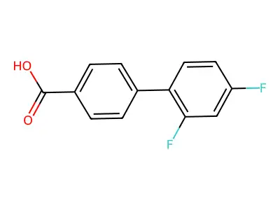 4-(2,4-difluorophenyl)benzoic Acid structure