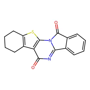 7,8,9,10-Tetrahydro[1]benzothieno[3',2':5,6]pyrimido[2,1-a]isoindole-6,13-dione structure