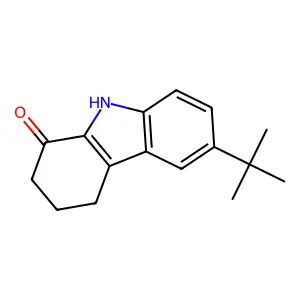 1H-Carbazol-1-one, 6-(1,1-dimethylethyl)-2,3,4,9-tetrahydro- structure