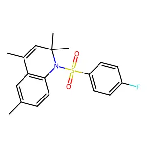 1-[(4-Fluorophenyl)sulfonyl]-2,2,4,6-tetramethyl-1,2-dihydroquinoline structure