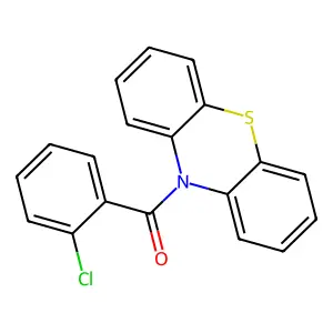(2-chlorophenyl)(10H-phenothiazin-10-yl)methanone structure