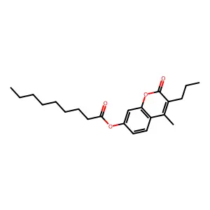 4-methyl-2-oxo-3-propyl-2H-chromen-7-yl nonanoate structure