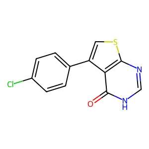 5-(4-chlorophenyl)-3H,4H-thieno[2,3-d]pyrimidin-4-one structure