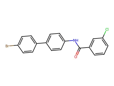 N-(4'-Bromo-[1,1'-biphenyl]-4-yl)-3-chlorobenzamide structure