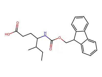 4-(9H-fluoren-9-ylmethoxycarbonylamino)-5-methyl-heptanoic Acid structure