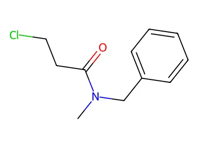 N-benzyl-3-chloro-N-methylpropanamide structure