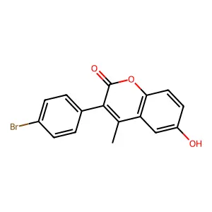 3-(4-Bromophenyl)-6-hydroxy-4-methylchromen-2-one structure