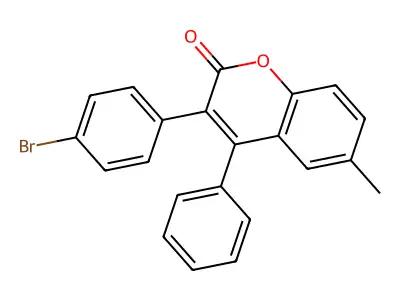 3-(4-Bromophenyl)-6-methyl-4-phenylchromen-2-one structure