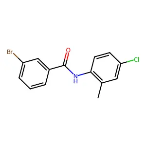3-bromo-N-(4-chloro-2-methylphenyl)benzamide structure
