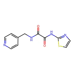 N-(pyridin-4-ylmethyl)-N'-(1,3-thiazol-2-yl)ethanediamide structure