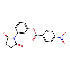 3-(2,5-Dioxoazolidinyl)phenyl 4-nitrobenzoate structure