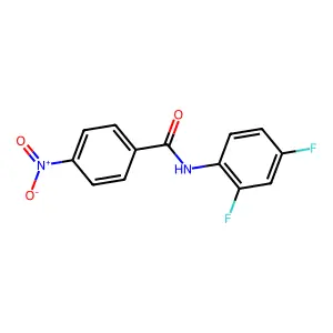 N-(2,4-difluorophenyl)-4-nitrobenzamide structure