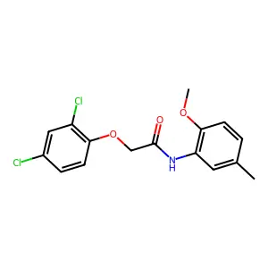 2-(2,4-dichlorophenoxy)-N-(2-methoxy-5-methylphenyl)acetamide structure