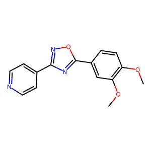4-[5-(3,4-Dimethoxyphenyl)-1,2,4-oxadiazol-3-yl]pyridine structure