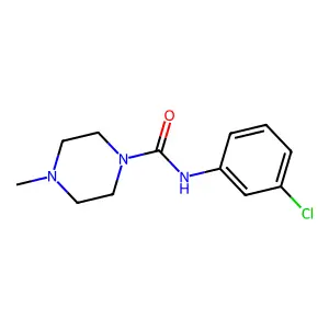 N-(3-Chlorophenyl)-4-methyl-1-piperazinecarboxamide structure