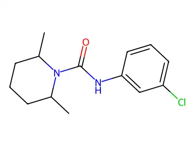 N-(3-Chlorophenyl)-2,6-dimethyl-1-piperidinecarboxamide structure