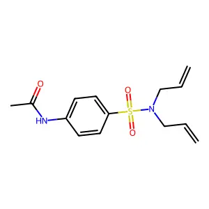 N-{4-[(diallylamino)sulfonyl]phenyl}acetamide structure