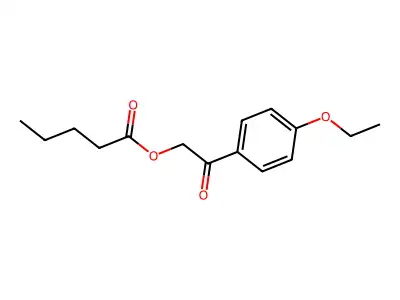 2-(4-Ethoxyphenyl)-2-oxoethyl pentanoate structure