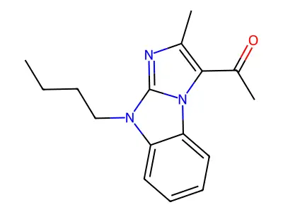 1-(4-Butyl-2-methylimidazo[1,2-a]benzimidazol-1-yl)ethanone structure