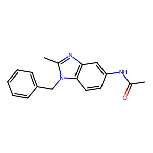N-(1-benzyl-2-methylbenzimidazol-5-yl)acetamide structure